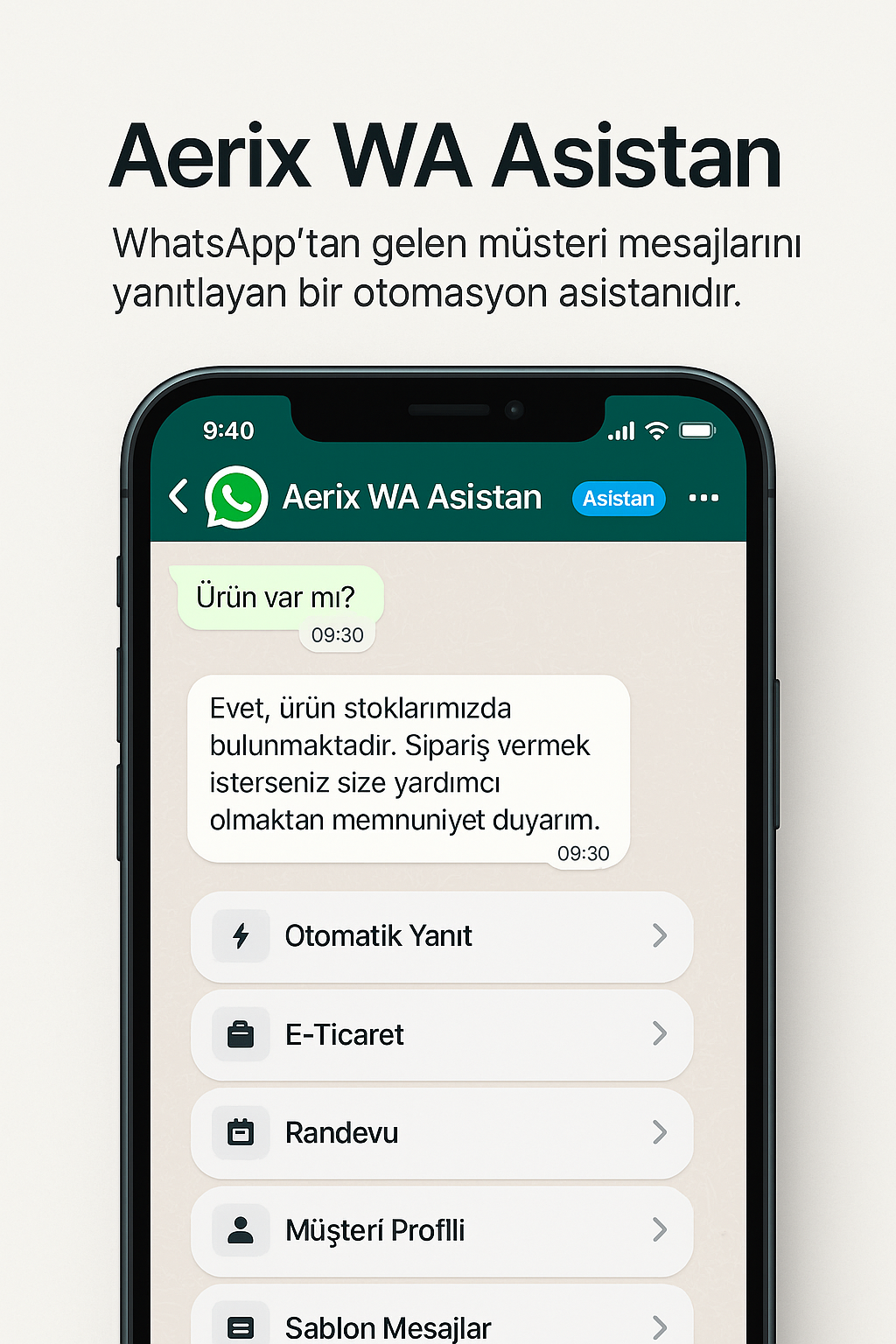 Aerix WA Asistanı